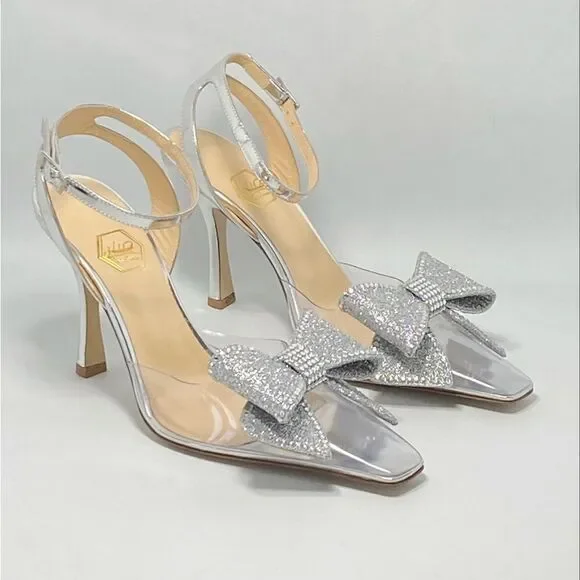 Nalebe Stories Through Seasons Diamante Bow Pumps size 38.5